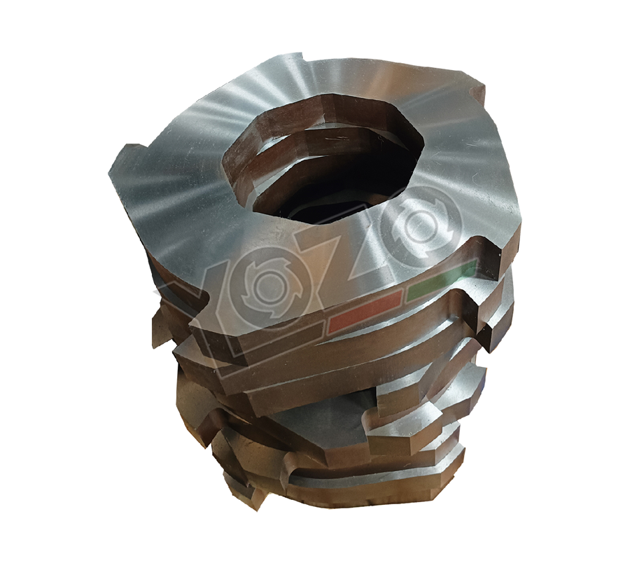 Single axis shredder blade